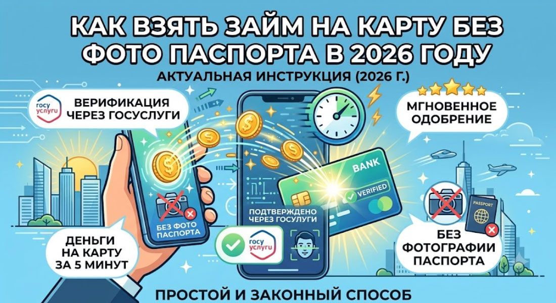 Как взять займ на карту без фото паспорта в 2026 году: быстрые и безопасные способы получения денег