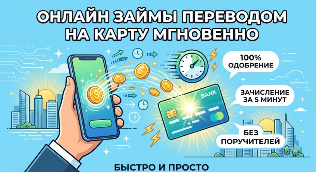 Онлайн займы переводом на карту мгновенно: как быстро получить деньги в 2026 году без отказа
