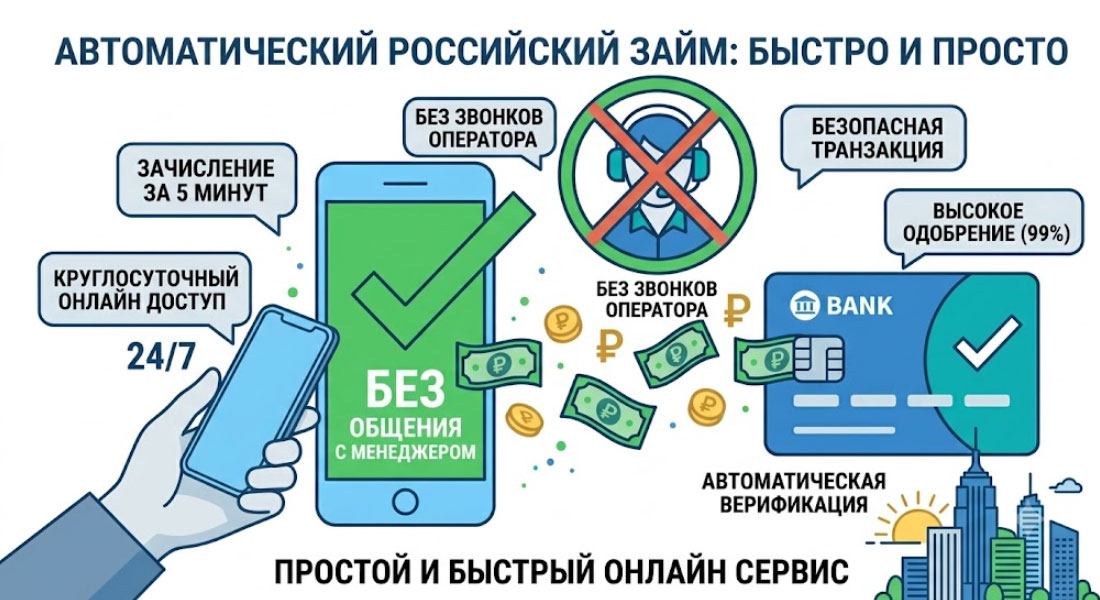 Автоматический займ на карту без общения с менеджером: как получить деньги в 2026 году