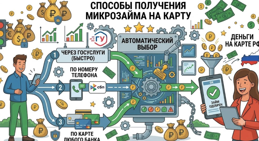 Как получить микрозайм на карту РФ в 2026 году: способы и условия