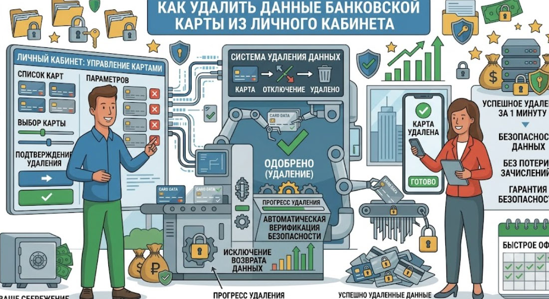 Как удалить данные банковской карты из личного кабинета МФО: пошаговая инструкция