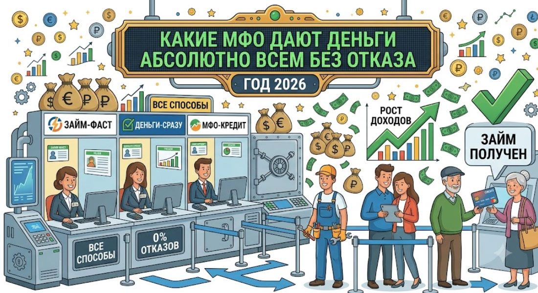 Какие МФО выдают займы без отказа в 2026 году: реальные факты о стопроцентном одобрении